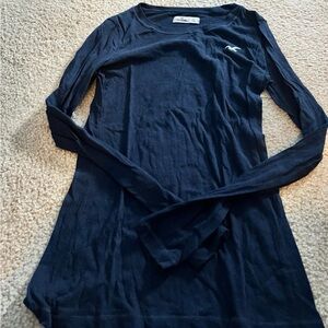 Hollister Dark Blue Crew Neck Tee